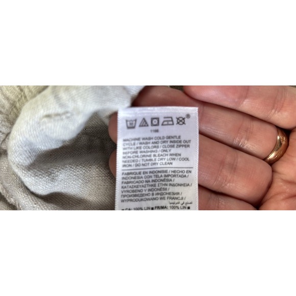 ATHLETA‎ Retreat Linen Pants Womens Small Baggy Boho Hippie Beach - Picture 10 of 13